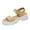 Beige, variant on Vedolay Flat Sandals for Women Wedge Women's Casual Summer Square Open Toe Wedge Sandals,Black 7.5