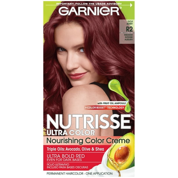 Garnier Nutrisse Ultra Nourishing Hair Color Creme, R2 Medium Intense