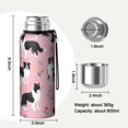 thumbnail image 7 of 20 Oz Border Collie Dogs with Flowers Coffee Tumbler Double Wall Insulated Stainless Steel Water Bottle | Metal Reusable Thermoses Flask with Cup Cap | Leak & Sweat Proof with Anti-Dust Lid, 7 of 7