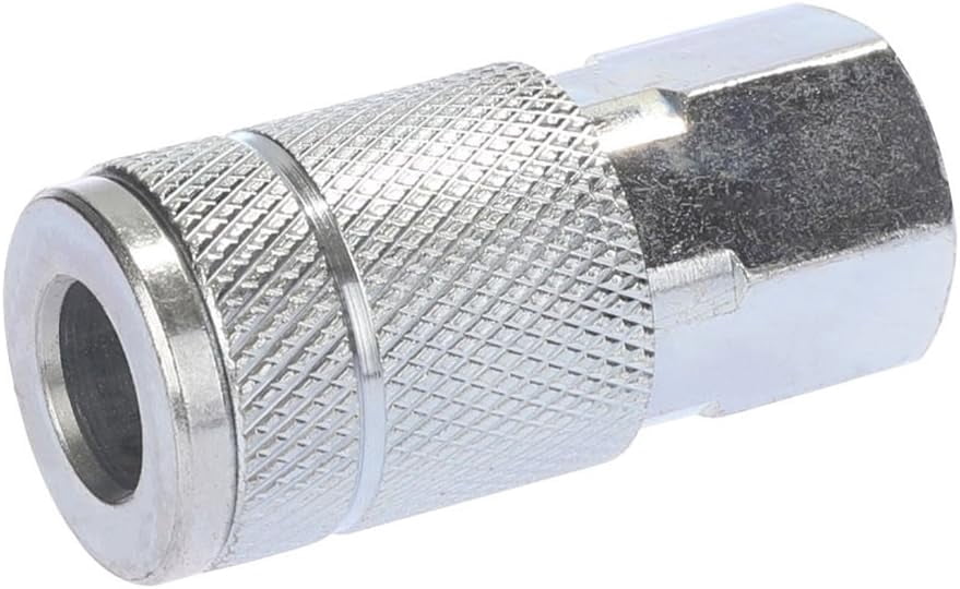 MKEUDQ-Automotive Air Coupler Set, 1/4 Inch Body Size, 1/4 Inch NPT Female Threads Size, Steel Air Compressor Hose Fittings