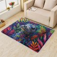 thumbnail image 2 of 3x5 Area Rug Seal Rugs, Colorful Carpet for Living Room Bedroom Animal Patterned Indoor Home Decor, Non Slip Soft & Low Pile Small Washable Rug ZJ&668, 2 of 7