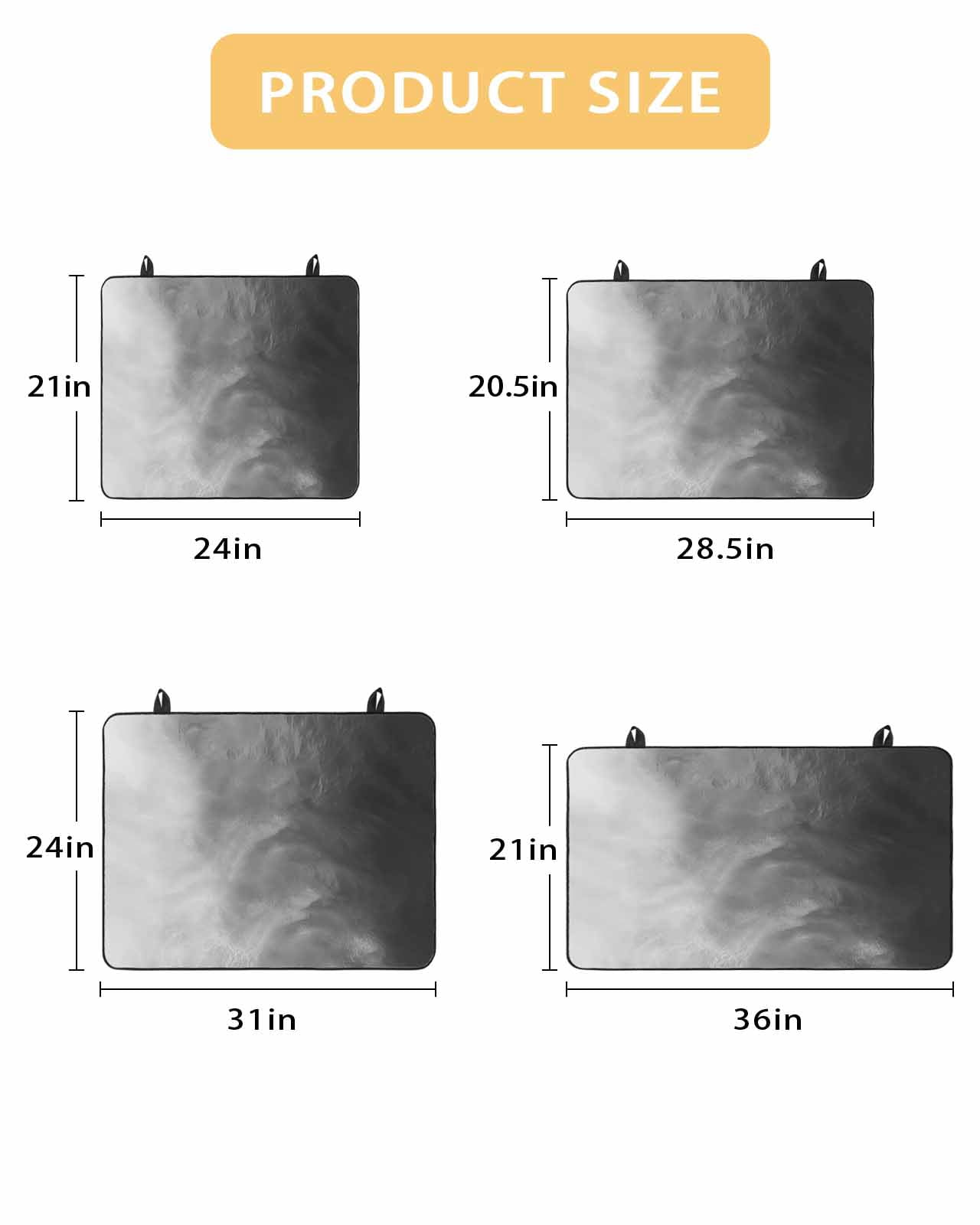 Large Induction Cooktop Protector Mat Black Grey Ombre Stove Top Covers for Electric Stove, Coastal Beach Modern Abstract Art Decorative Stove Burner Cover Mats, Glass Top Stove Cover