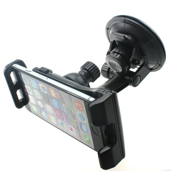 Dash Car Mount for Nokia XR21, T21, X100 - Windshield Holder Strong Grip Cradle Swivel
