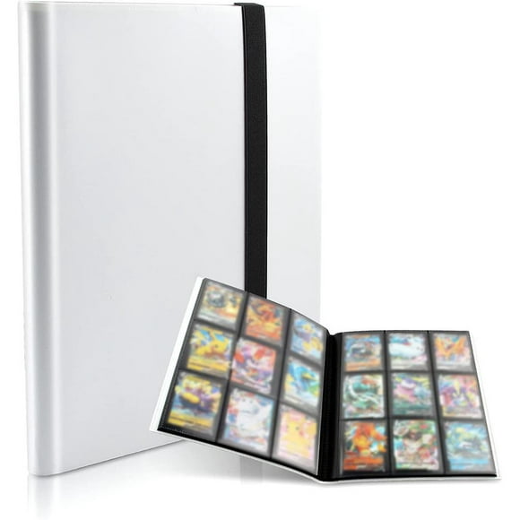 Collectible Card Binder Album 360 Card Holder 9 Pockets Trading Card Binder Album Large-capacity Card Binder Notebook for Birthdays Christmas and Parties