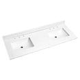 thumbnail image 2 of Artificial Stone Vanity Top with Assembled Undermount Sink 3 Faucet Holes for Bathroom Makeover, 2 of 7