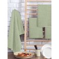 thumbnail image 2 of Sage Green Burlap Texture Kitchen Dish Towels for Drying Dishes Set of 3, Farmhouse Vintage Sage Green Waffle Weave Microfiber Hand Tea Bathroom Towels Quick Dry & Absorbent Towel 15.7x23.6, 2 of 7