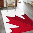 thumbnail image 3 of Canada Maple Leaf Washable Area Rugs 3'x5', Canada Day July 1st Low Pile Throw Living Room Rug Non-Slip Sturdy Edge Binding Carpet for Indoor Entryway Bedside Kitchen, 3 of 9