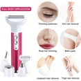 thumbnail image 4 of Electric Shaver for Women,5 in 1 Portable Multifunction Bikini Trimmer Set,Wet & Dry Painless Razor for Women,Rechargeable Low Razors for Legs Eyebrow Nose Face Bikini Area Pubic Underarms, 4 of 7