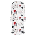 thumbnail image 5 of ICHUANYI Liquidación Mujer Casual Cuello Redondo Manga Larga Abotonado Plegable Vestidos Estampados ICHUANYI WER202308172822, 5 of 5