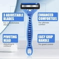 thumbnail image 6 of 36 Pcs Men's Disposable Razors Bulk 3 Blade Disposable Head Razor for Sensitive Skin for a Smooth, Comfortable Shave, 6 of 6