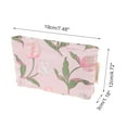 thumbnail image 2 of Unique Bargains 1 Pc Vintage Tulip Makeup Bag Polyester Pink Medium, 2 of 5