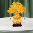 thumbnail image 4 of TISHITA Money Tree Statue Lucky Tree Figurine Tabletop Artwork Lucky Wealth Sculpture Ornament for Bedroom Office New Year Decoration M, 4 of 7