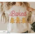 thumbnail image 5 of Baked Gingerbread Christmas Sweatshirt, Funny Stoner Holiday Sweater, 5 of 5