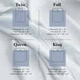 thumbnail image 5 of Simple&Opulence 100% French Linen Sheet Set Breathable Durable for Hot Sleepers Bedding 4 Pcs-1 Flat Sheet,1 Fitted Sheet,2 Pillowcases with Hemstitch Lace Embroidery Luxury Design (Dusty Blue, King), 5 of 9