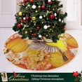 thumbnail image 6 of FMSHPON Thanksgiving Pumpkins Xmas Christmas Tree Skirt Stand Mat for Holiday Party Decoration Indoor Outdoor 36 inches, 6 of 6