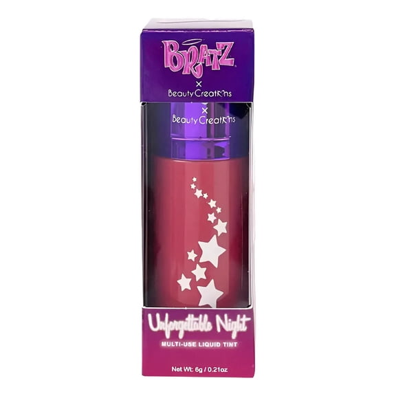 Beauty Creations - Bratz x Unforgettable Night Multi-Use Liquid Tint, Lips Cheeks and Eyes, Red, 6 g, 0.21 oz