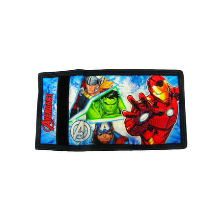 Boys Marvel Avengers Tri-Fold Wallet Iron Man Captain America Thor