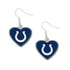 Indianapolis Colts Non-Swirl Heart Shape Sports Team Logo Dangle Earring