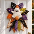 thumbnail image 5 of Oversized Seasonal Quilted Door Bow DIY Sewing Kit,Handmade Quilted Bow Decoration for Door Wall and Wreath,Seasonal Sewing Craft Kit for Adults,Christmas Fall Halloween Home Decor Gift (Kit2), 5 of 8