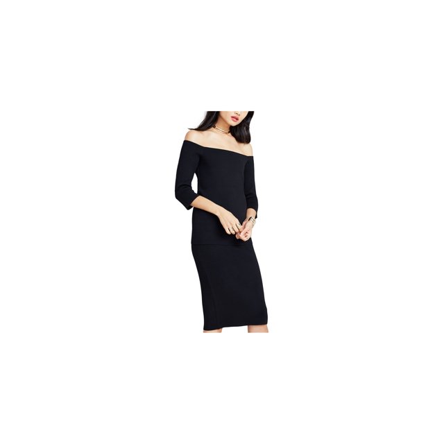 Rachel Roy Womens Textured Pullover One Shoulder Blouse, Black, X-Small