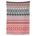 thumbnail image 3 of Ambesonne Vintage Tablecloth Rectangular Table Cover, Classic Culture Knit Signs, 52"x70", Red Black, 3 of 4