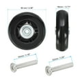 thumbnail image 2 of Unique Bargains Kit de Roues de Remplacement pour Valise, Roues Pivotantes 60mmx18mm, 2 of 7