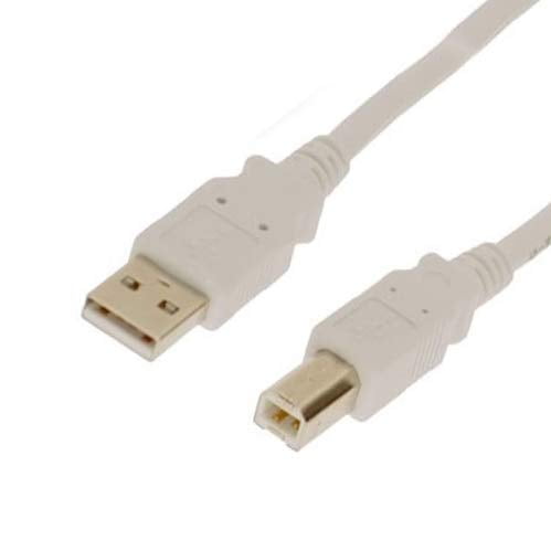USBGear 1ft. White USB 2.0 Device Extension Cable A-Male to B-Male