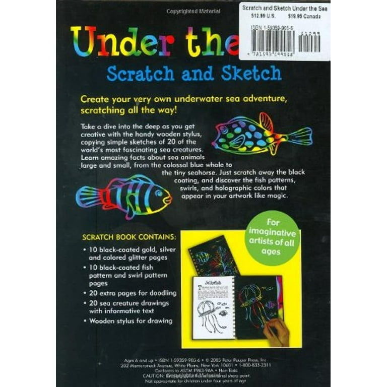 Under the Sea Scratch and Sketch: An Art Activity Book for Imaginative  Artists of All Ages (Scratch & Sketch) - The Village Toy Store