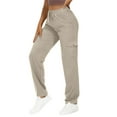 thumbnail image 5 of Breezora Women's Lightweight Utility Trousers with Multiple Pockets Comfortable Elastic Waist for Outdoor Activities XXL Size Beige, 5 of 9
