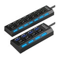 thumbnail image 1 of USB 2.0 Hub USB Hub 2.0 Multi USB Splitter Hab Use Power Adapter 4/8 Port Multiple Expander 2.0 USB3 Hub With Switch For PC ,Multi-Port, 1 of 5