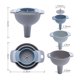 thumbnail image 3 of Embudos de cocina 4 en 1 para llenar botellas, con filtro colador desmontable, embudo de aceite de grado alimenticio sin BPA, adecuado para alimentos sólidos y líquidos, 3 of 5