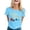 WenDA01_Sky Blue, variant on WEIWEN Team Bride T Shirts for Women Flower Wreath Flowers Engagement Gift Womens Summer Tops Going Out Clothing Brick Red, M
