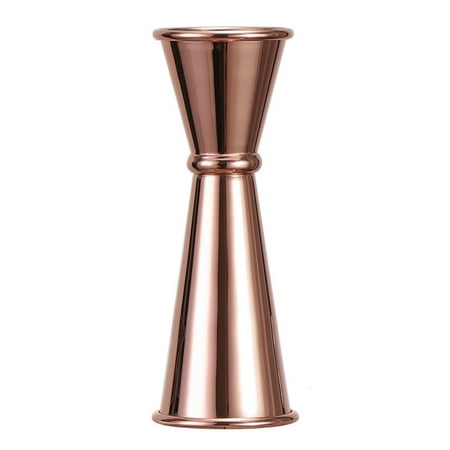 

1oz 1.5oz Double Spirit Bartender Measure Cup Drinks Pour Dual Design with Measurements Scale Inside Japanese Jigger Stainless Steel Double Cocktail Jigger ROSE GOLD