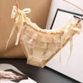 thumbnail image 2 of Women's Side Tie Panties Adjustable Lace Low-rise Bikini Briefs, 2 of 5