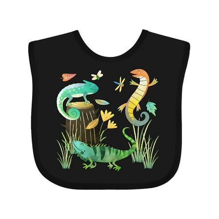 

Inktastic Cute Lizards Hanging out Gift Baby Boy or Baby Girl Bib