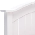 thumbnail image 2 of Finley Wood Headboard with Curved Rail and Slatted Grill, Twin, White, 2 of 5
