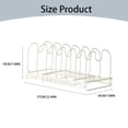 thumbnail image 3 of mveomtd Pot Lid Rack Made Of Expandable Pot Lid Lunch Box Rack Versatile Cookware Flat Bottomed Pot Lid Rack Lunch Box Kitchen Lunch Box Cutting Board Baking Tray Plate, 3 of 6