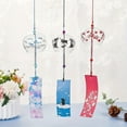 thumbnail image 7 of 1set 3pcs Japanese Wind Chimes Red/Blue/Black Glass Wind Bells Handmade Pendants for Birthday Gift and Home Decors, 7 of 7