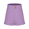 thumbnail image 5 of Ltctricy Girls' Shorts children elastic high waisted solid color school casual shorts 5-15 y summer shorts with pockets, 5 of 7