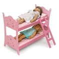 thumbnail image 5 of Blossoms and Butterflies Doll Bunk Bed with Ladder and Bedding - Pink, 5 of 8