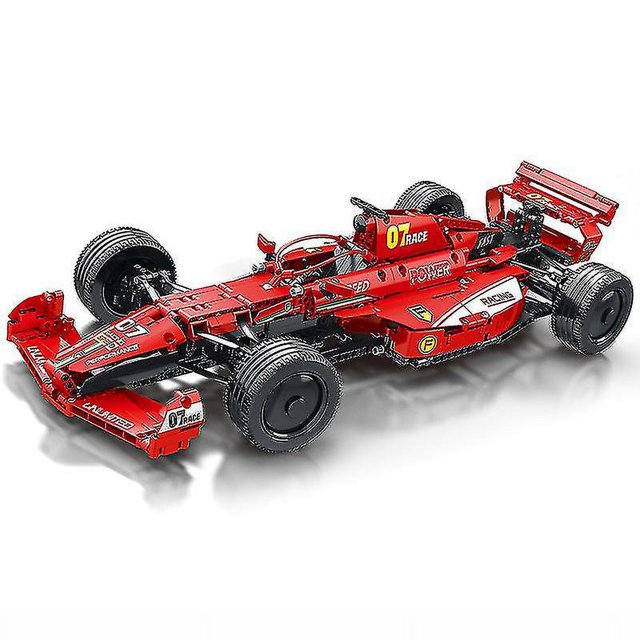 The Red F1 Super Fast Racing Car 11007 Model Building Blocks Bricks 1:8 Technical Set Furious Toys For Children Boys