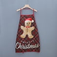 thumbnail image 4 of Jinsinto 3 Pieces Christmas Aprons Adult Elf Aprons Santa Apron Adjustable Kitchen Cooking Apron for Christmas Party Chef Cooking, 4 of 4