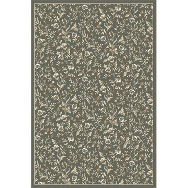 6674-0041-LT GREEN Pisa Rectangular Light Green Traditional Turkey Area Rug, 5 ft. 3 in. W x 7 ft. 3 in. H