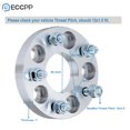 thumbnail image 3 of ECCPP 4X 1 inch 5 Lug Wheel Spacers Adapters 5x110 to 5x4.5(5x114.3mm) fits for Ch-evr-olet HHR for Malibu Cobalt 06-11 with 12x1.5 Studs Fits select: 2014-2017 JEEP CHEROKEE, 2015-2017 CHRYSLER 200, 3 of 5