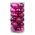 thumbnail image 1 of 24Pcs Christmas Ball Set Party Decorations Painted Christmas Home Parties Decoration Christmas Tree Hanging Balls,1.2", 1 of 7