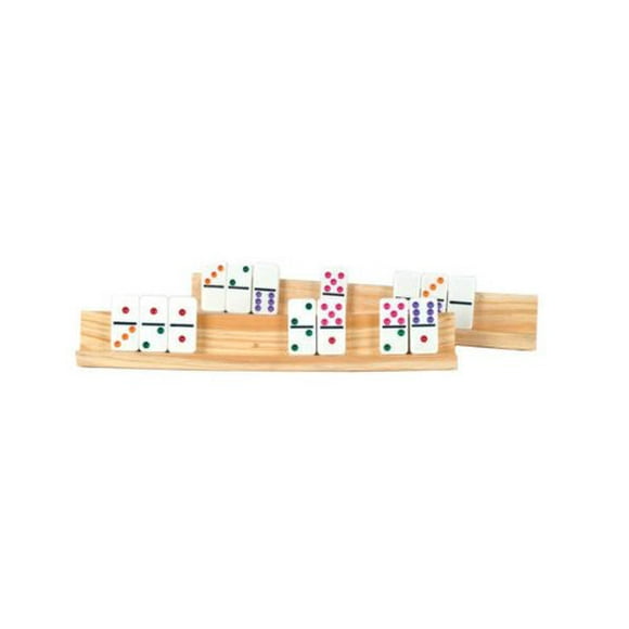 Recreational Wooden Accessory Game Activity Equipment Domino Rack