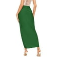 thumbnail image 6 of Sngxgn Skirts for Women Elastic High Waisted Skirt Womens Summer Skirts Trendy(Green,XXL), 6 of 8