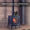 thumbnail image 3 of Wood Burning Fireplace Silent Motors Heat Powered Circulates Warm/Heated Air Eco Stove Fan for Gas/Pellet/Wood/Log Stoves, 3 of 5