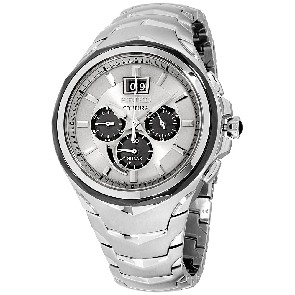 Seiko - Seiko Men's 'COUTURA CHRONOGRAPH' Quartz Stainless Steel Casual ...