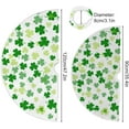 thumbnail image 2 of SKYSONIC St Patrick's Day Tree Skirt Home Decoration Large Round Clover Christmas Tree Skirt for Holiday Party Home Christmas Day Ornaments 35.4 Inch, 2 of 6